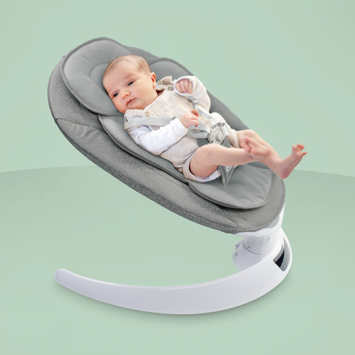 BabyGo Swing Grey Elektrische Babyschommel