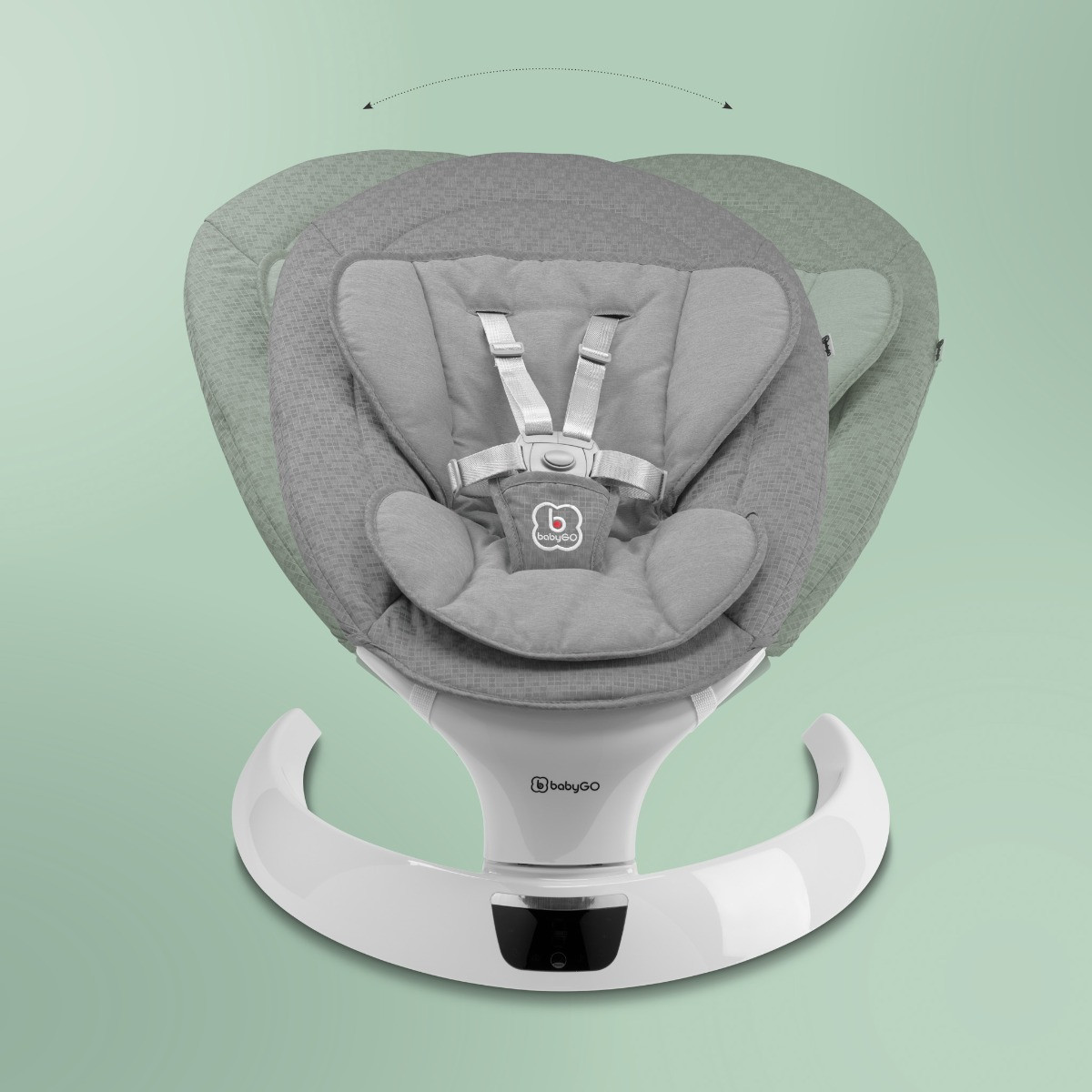 BabyGo Swing Grey Elektrische Babyschommel