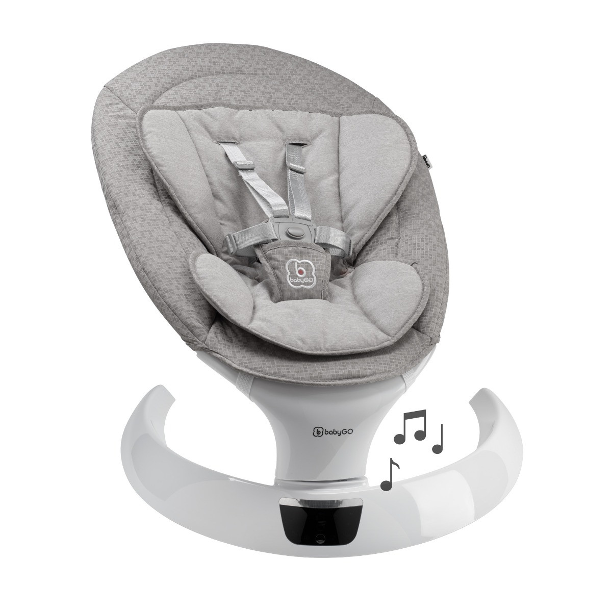 BabyGo Swing Grey Elektrische Babyschommel