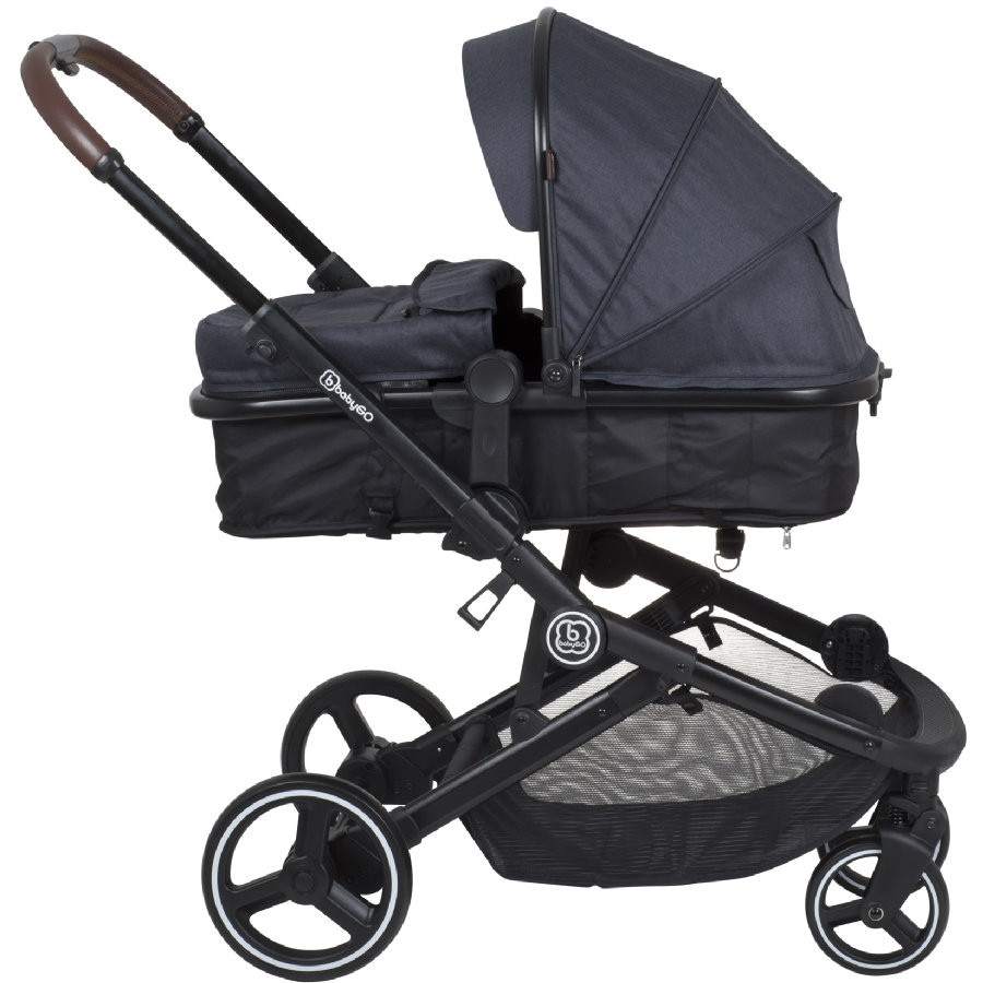 Babygo Twinner Grey Tandem Duowagen incl. 2 Autostoelen