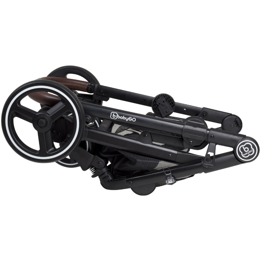 Babygo Twinner Grey Tandem Duowagen incl. 2 Autostoelen