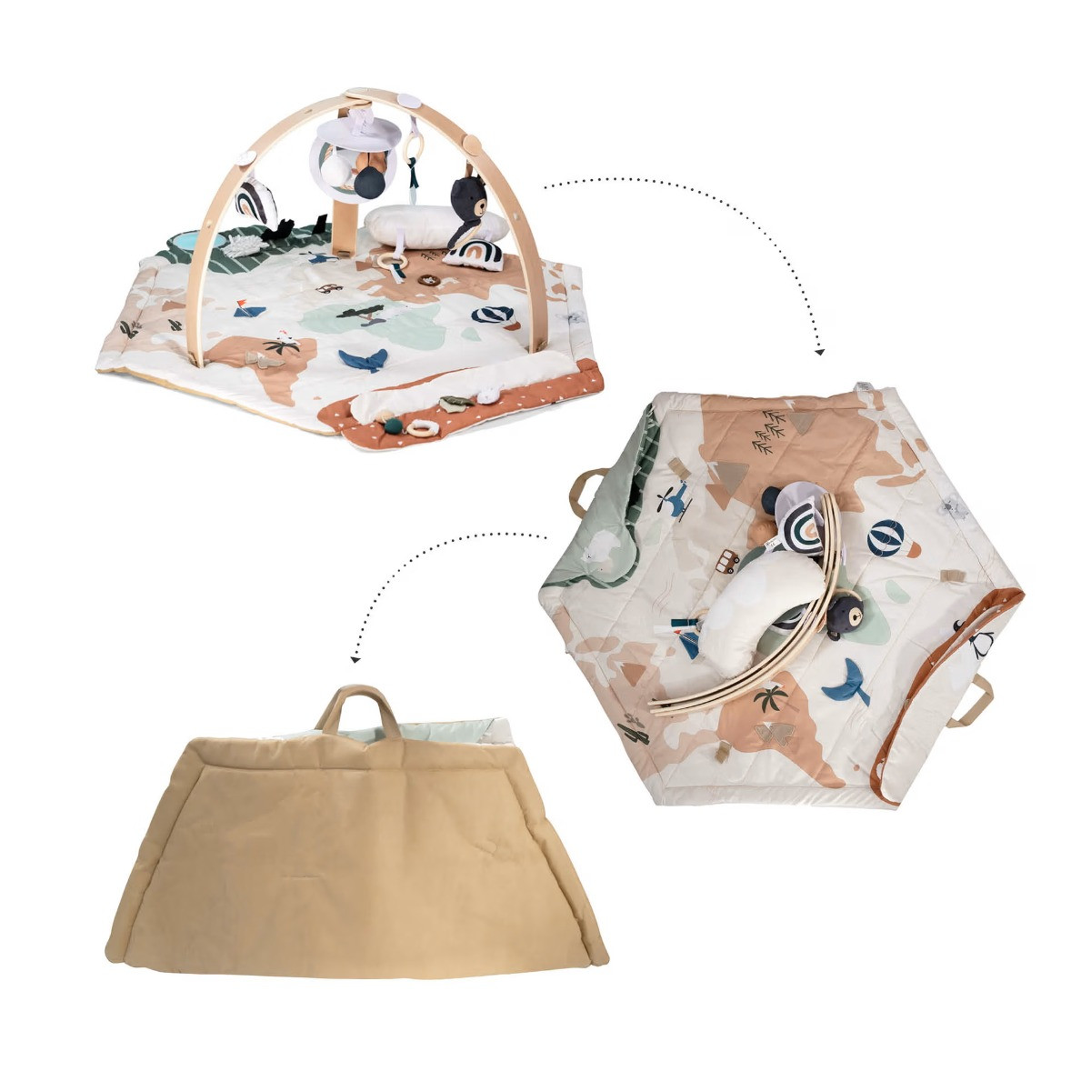 Babygo World Houten Activity Gym Speelkleed