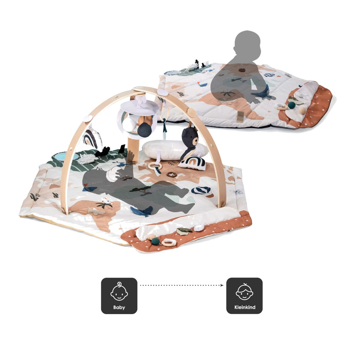 Babygo World Houten Activity Gym Speelkleed