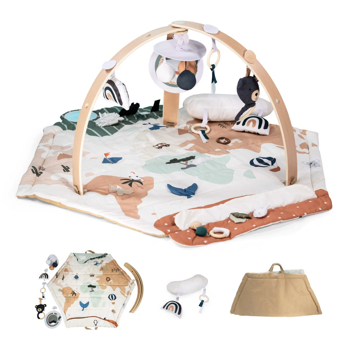 Babygo World Houten Activity Gym Speelkleed