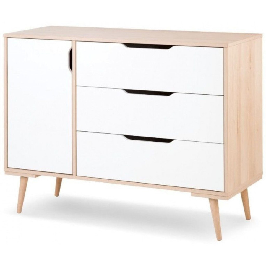 Babykamer Marloes Wit: Ledikant, Commode & 2-Deurskast