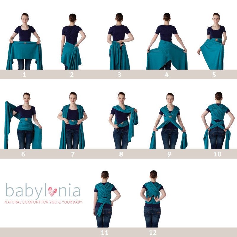 Babylonia Tricot-Slen Cool Moon Mist Grey Draagdoek