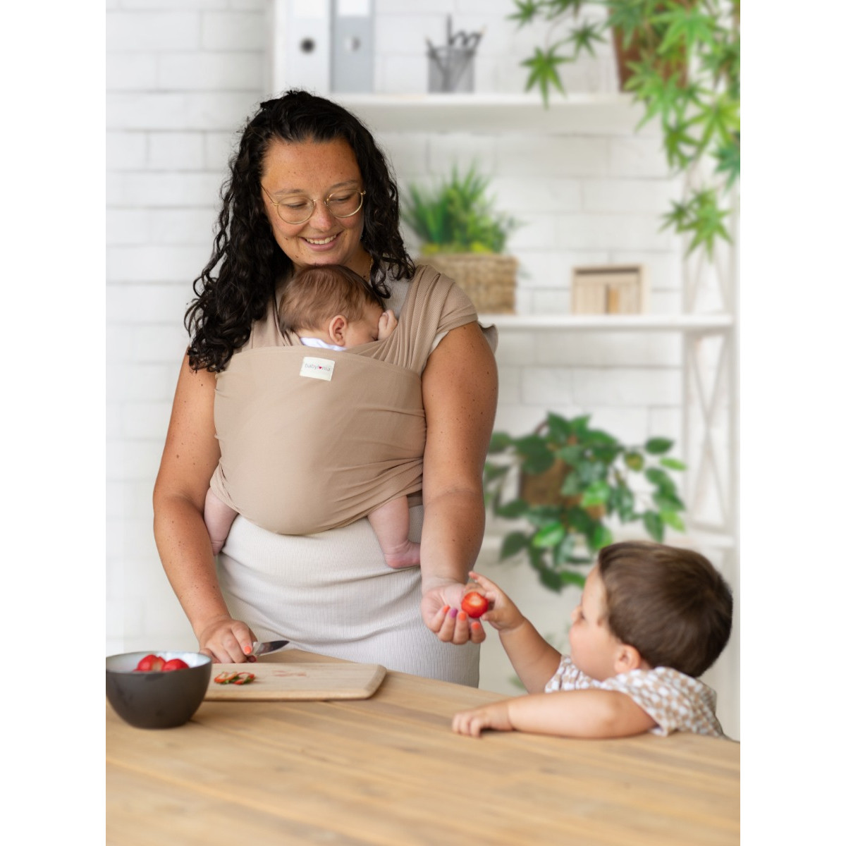 Babylonia Tricot-Slen Cool Nougatine Draagdoek