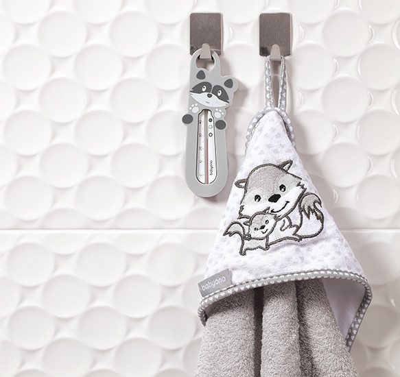 Baby Ono Wasbeer Grijs Drijvende Bad Thermometer