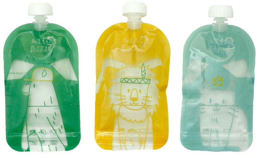 Badabulle 15 Stuks Herbruikbare Knijpzakjes