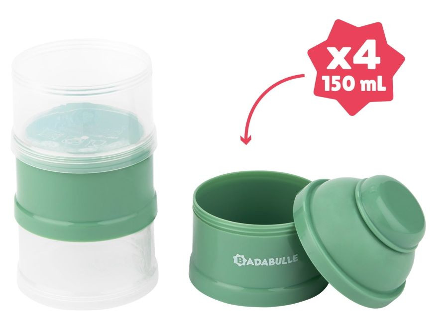Badabulle Groen Melkpoeder Bewaarbakjes