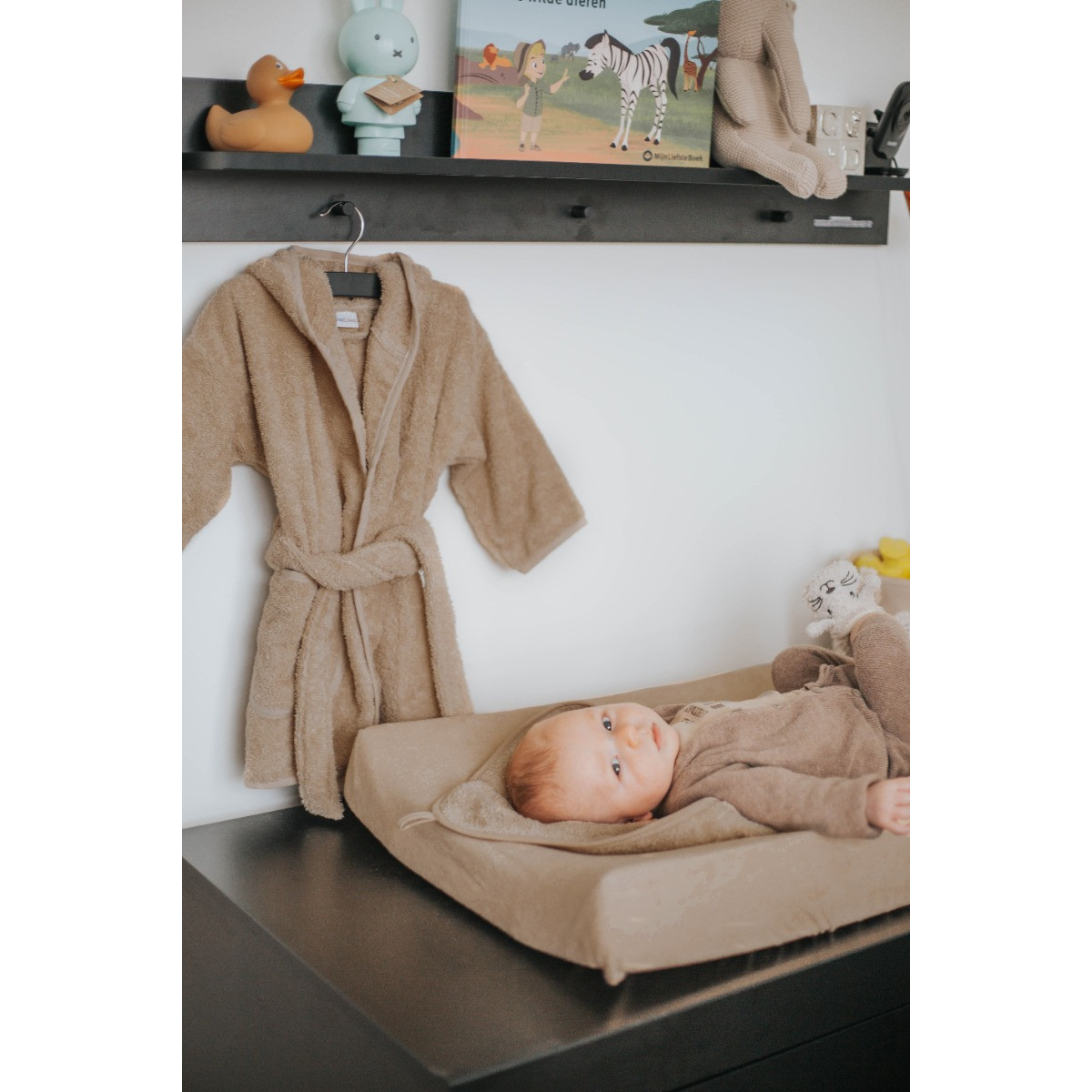 MamaLoes Badstof Lila 1-2jr Kinder Badjas