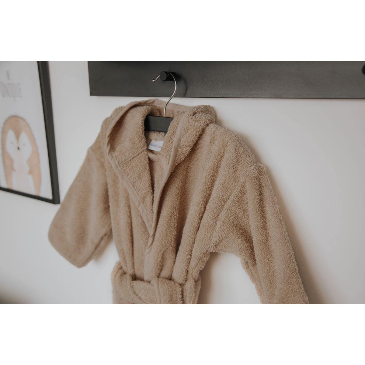 MamaLoes Badstof Zand 0-1jr Badjas