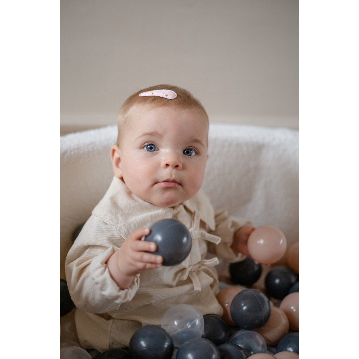 Mooskids Frenkie Teddy Off-White Ballenbak incl. 200 ballen