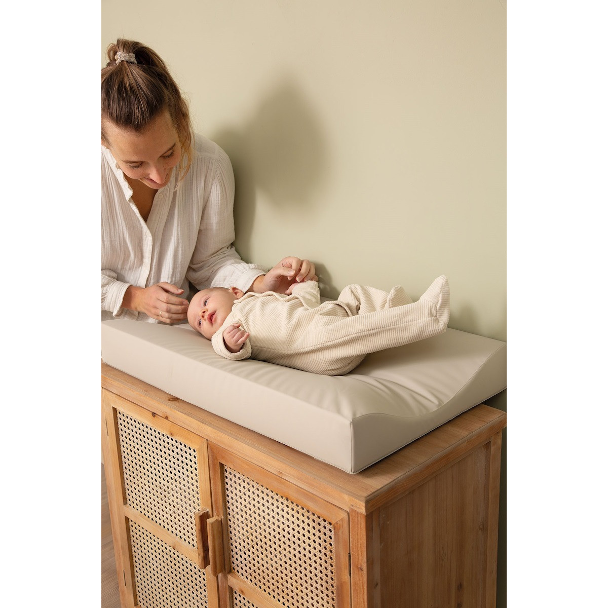 Bebe-Jou Uni Wit Deluxe Aankleedkussen