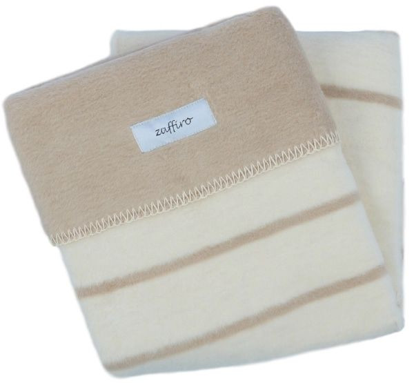 Zaffiro Ecru & Beige Gestreept 75 x 100 cm Wiegdeken