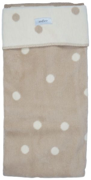 Zaffiro Ecru & Beige Gestipt 100 x 150 cm Ledikantdeken