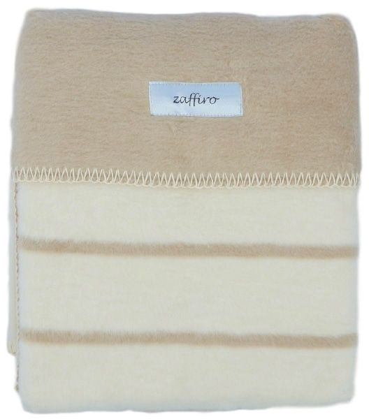 Zaffiro Ecru & Beige Gestreept 75 x 100 cm Wiegdeken