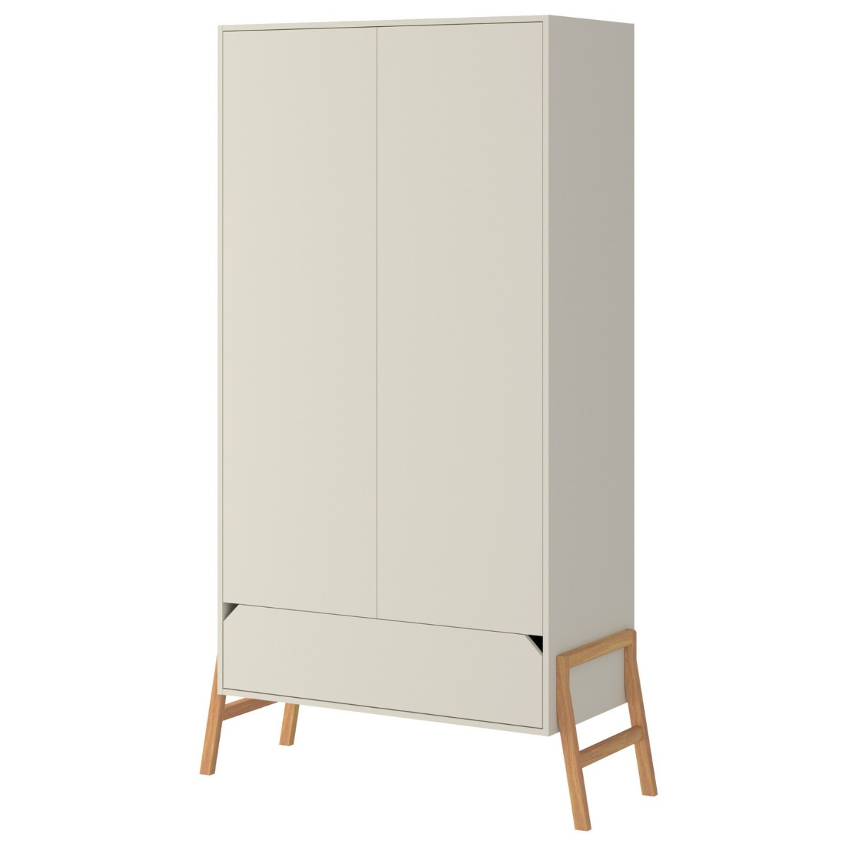 Bellamy Lotta Latte Babykamer: Ledikant/Juniorbed, Commode en 2-Deurskast