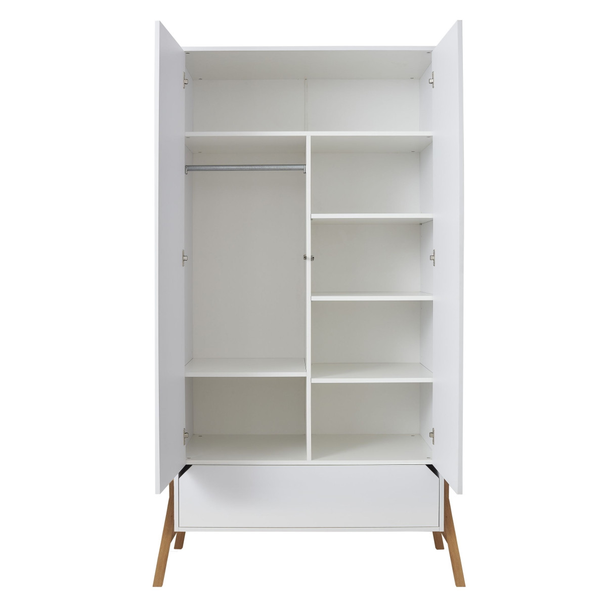 Bellamy Lotta Snow Babykamer: Ledikant/Juniorbed, Commode met 3 lades en 2-Deurskast