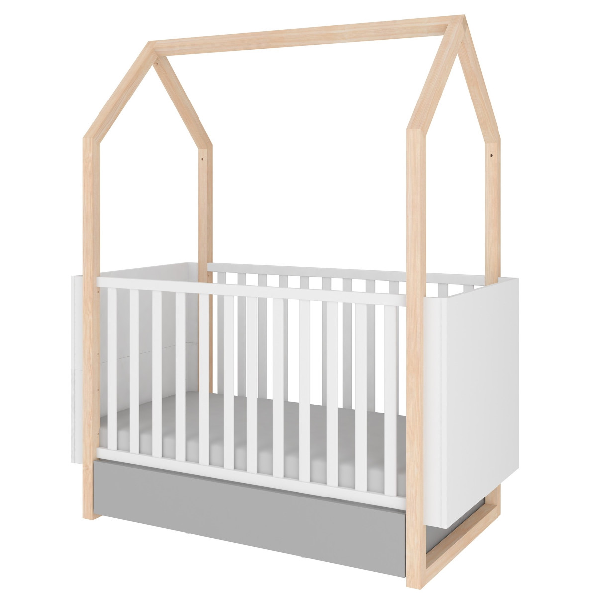 Bellamy Pinette Babykamer: Ledikant/Juniorbed en Commode