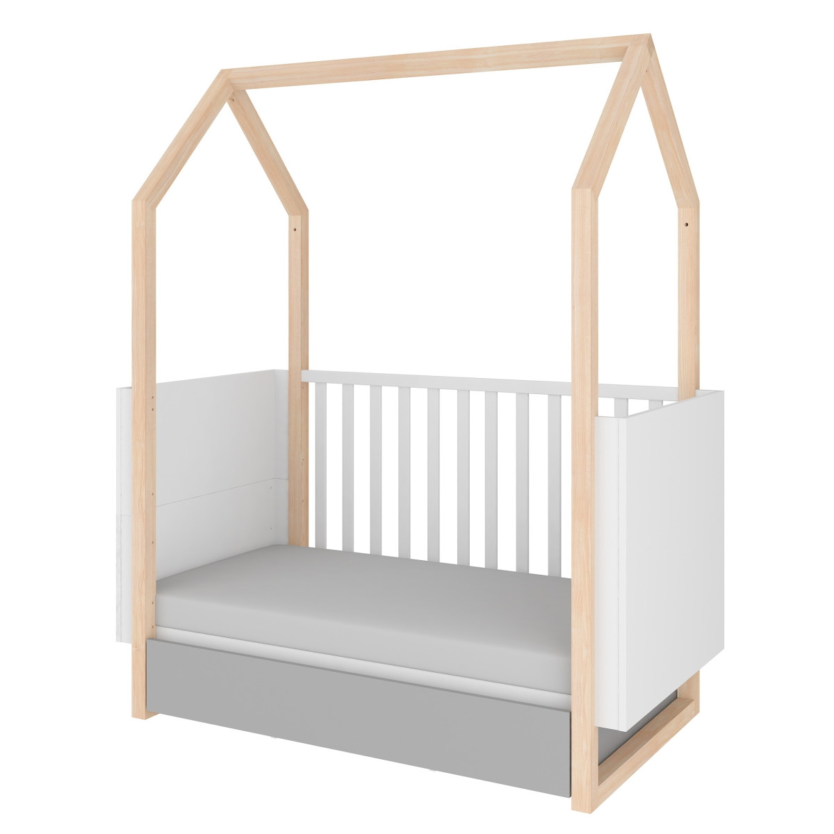 Bellamy Pinette Babykamer: Ledikant/Juniorbed, Commode & 2-Deurskast