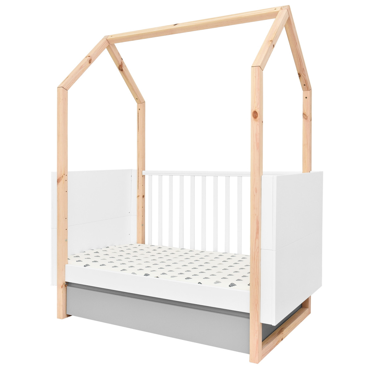Bellamy Pinette Babykamer: Ledikant/Juniorbed en Commode