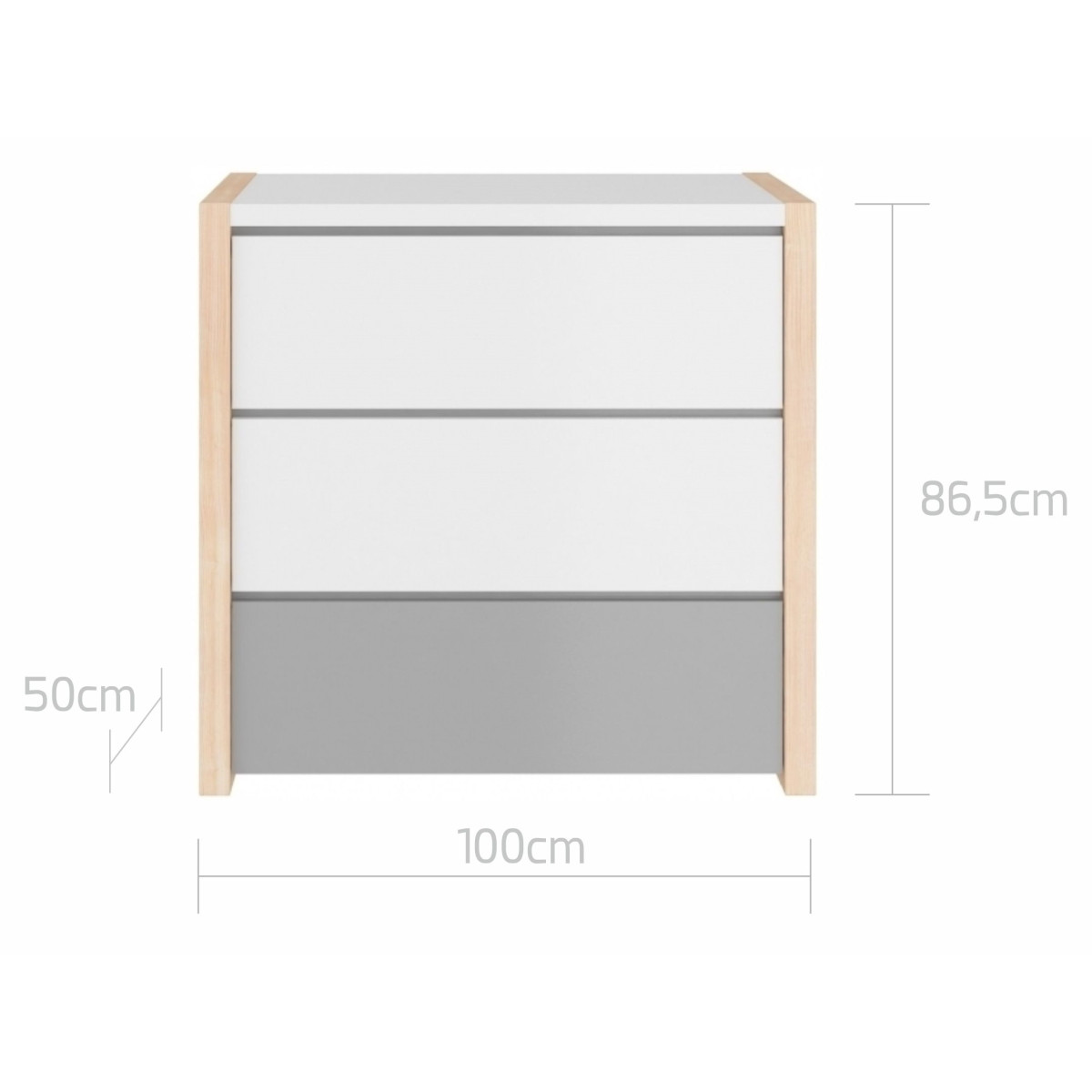 Bellamy Pinette Babykamer: Ledikant/Juniorbed en Commode