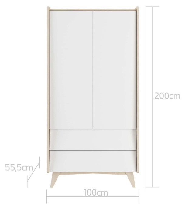 Bellamy So Sixty 2-Deurskast