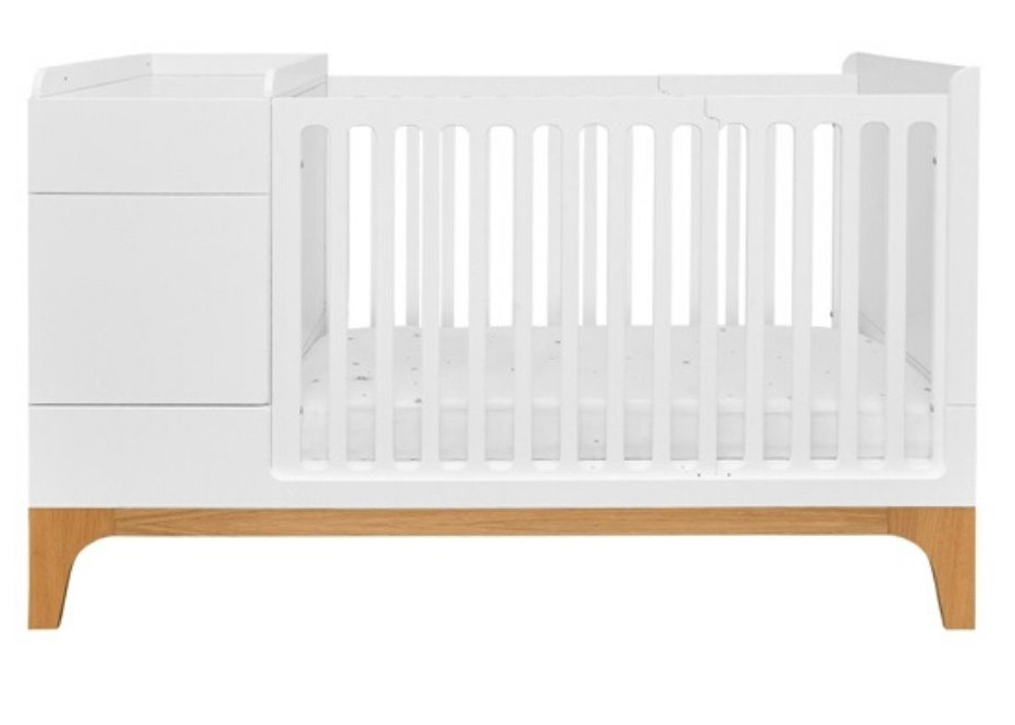 Bellamy UP! White 70 x 120/160 cm 2-in-1 Meegroei Ledikant & Commode