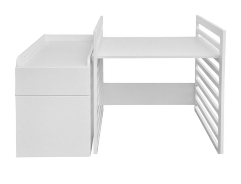 Bellamy UP! White 70 x 120/160 cm 2-in-1 Meegroei Ledikant en Commode met Lade