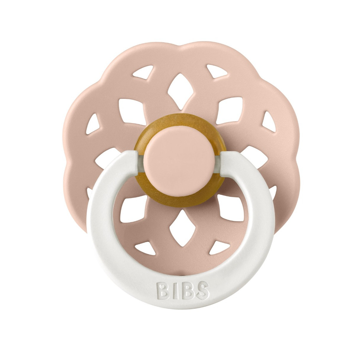 Bibs Boheme Glow In The Dark Blush 6-18 mnd Fopspeen
