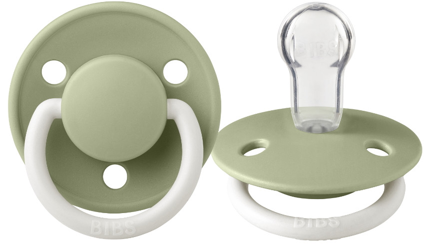 Bibs De Lux Glow In The Dark Sage Silicone Fopspeen