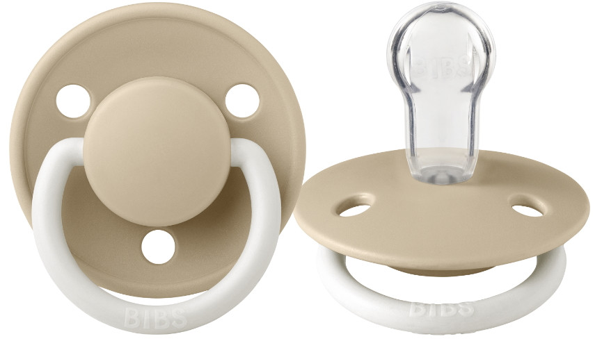 Bibs De Lux Glow In The Dark Vanilla Silicone Fopspeen