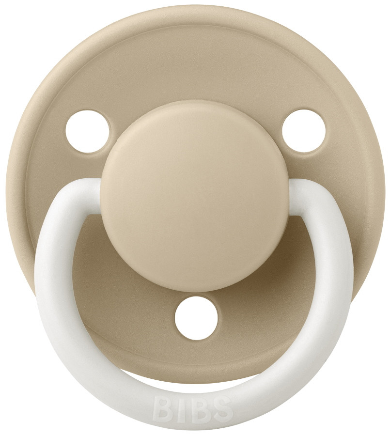 Bibs De Lux Glow In The Dark Vanilla Silicone Fopspeen