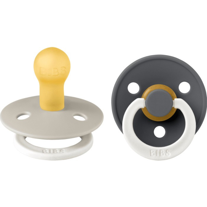 Bibs Sand/Iron Glow in the Dark 6-18 mnd 2 Stuks Fopspeen