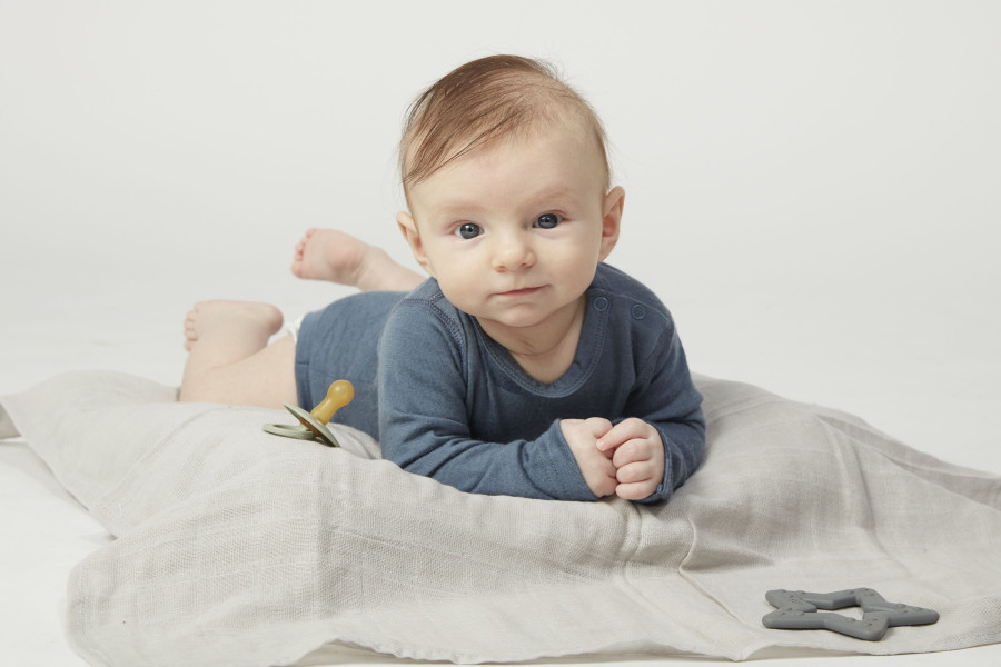 Bibs Petrol/Sage/Baby Blue/Iron 0-6 mnd 4 stuks Fopspeen