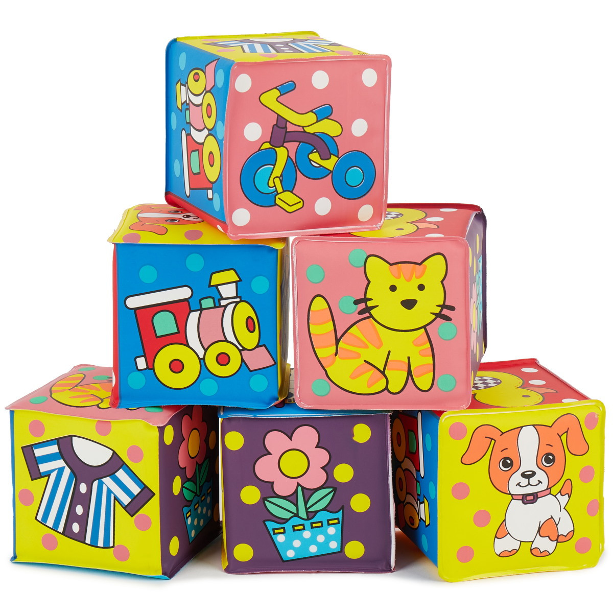 Bieco 6 Stuks Stapelkubussen