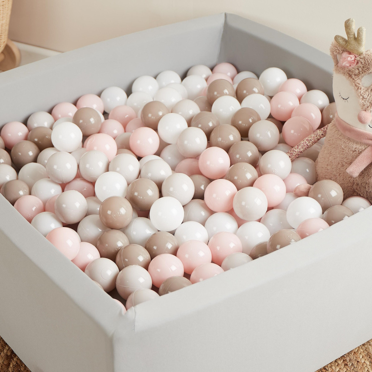 KiddyMoon Plastic Ballen Voor Kinderen 6Cm Kleurig KiddyMoon Plastic Ballen Voor Kinderen 6Cm Kleurig