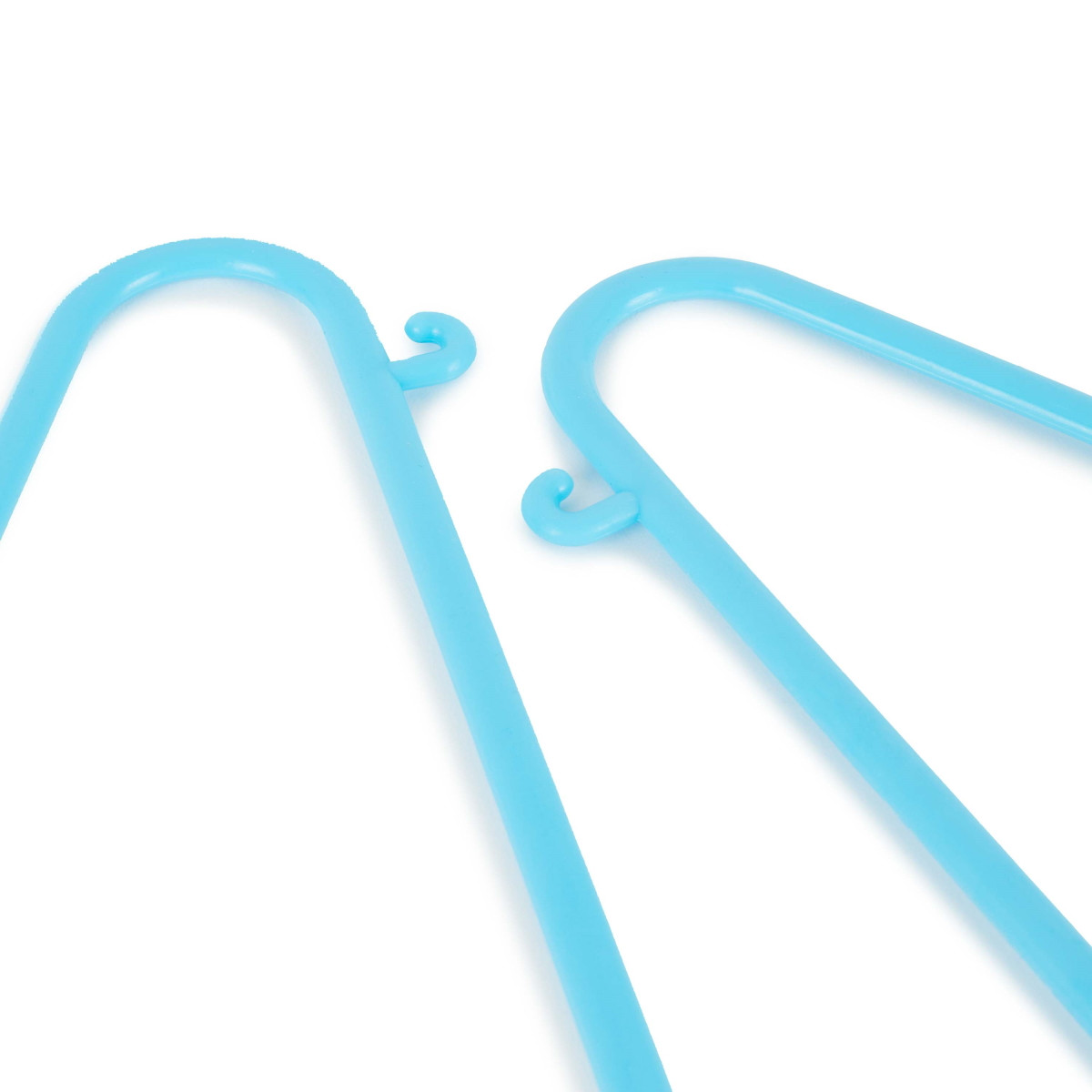 Bieco Kledinghangers Kunststof Licht Blauw 8 stuks