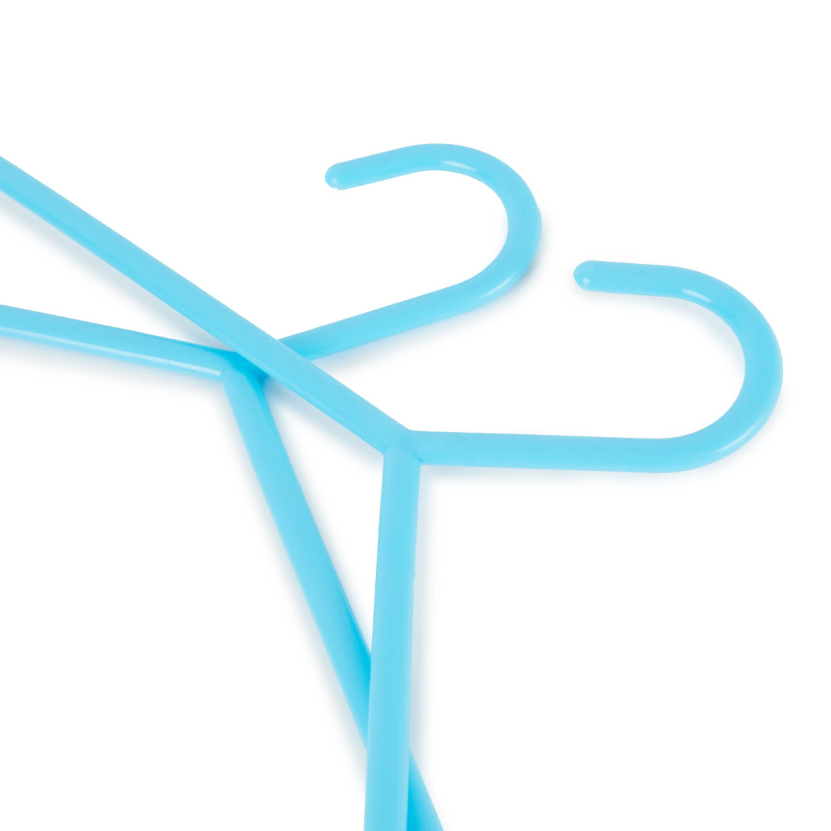 Bieco Kledinghangers Kunststof Licht Blauw 8 stuks