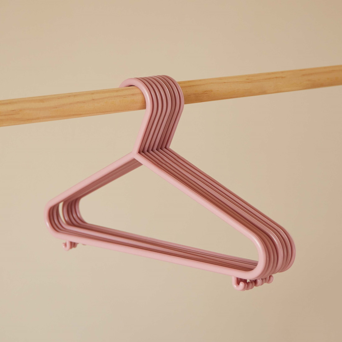 Bieco Kledinghangers Kunststof Oudroze 8 Stuks