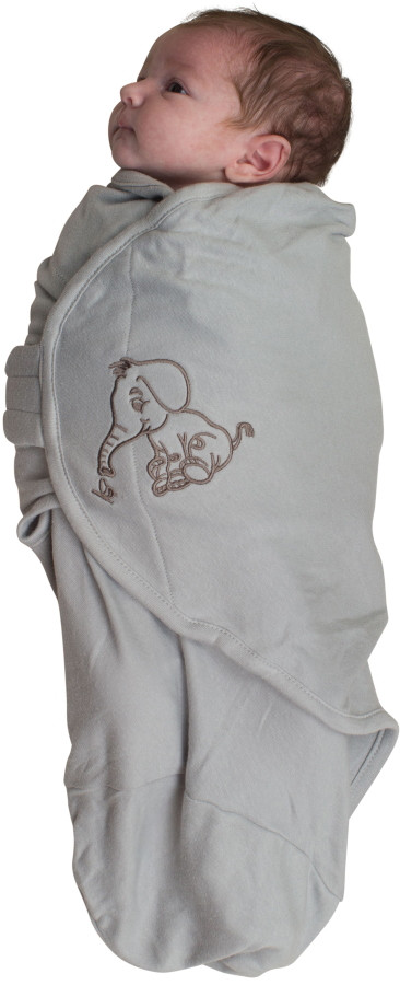 Bo Jungle Baby Wrap Grey Large Wikkeldeken