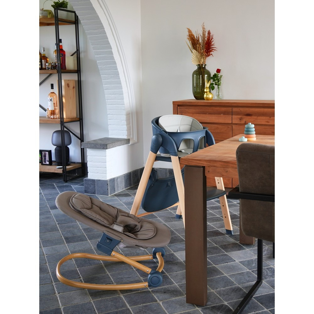 Bo Jungle Grow With Me Shady Grey Wipstoel en Kinderstoel