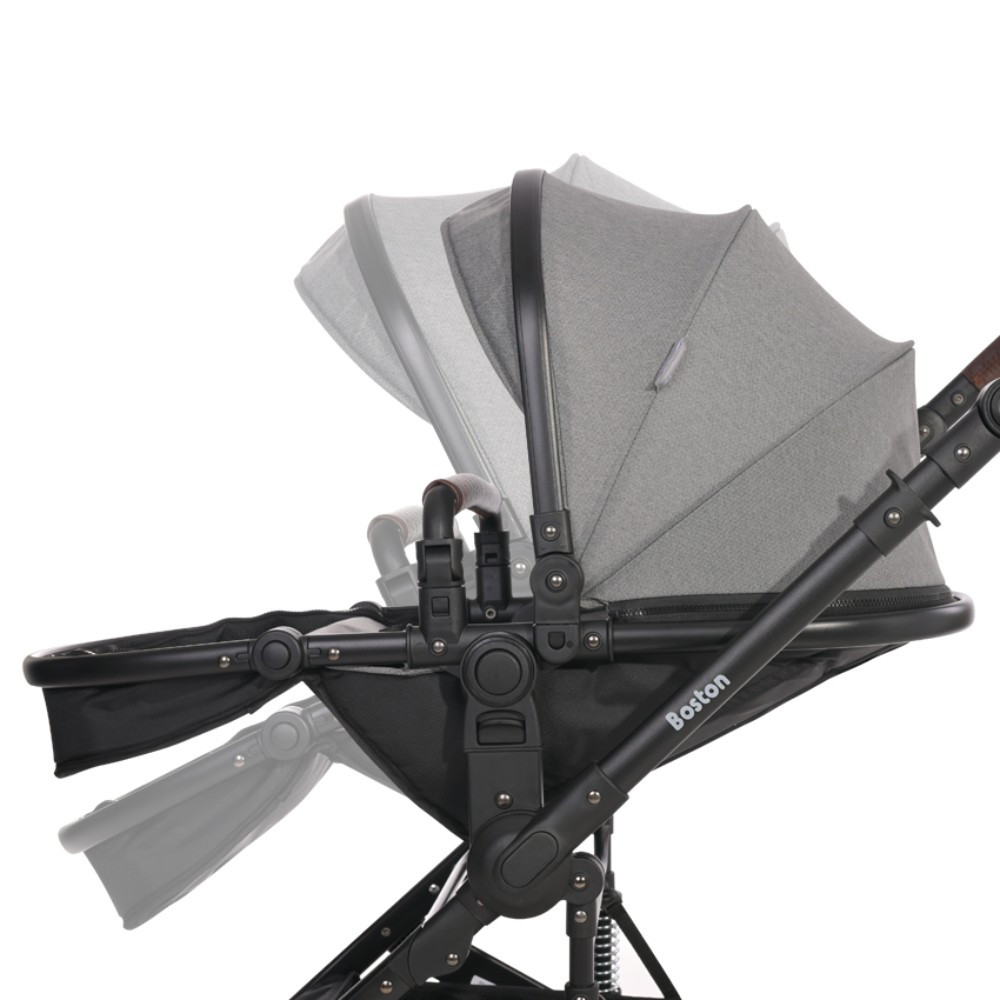 Lorelli Boston Lemon Curry 3-in-1 Kinderwagen met Spirit Autostoel