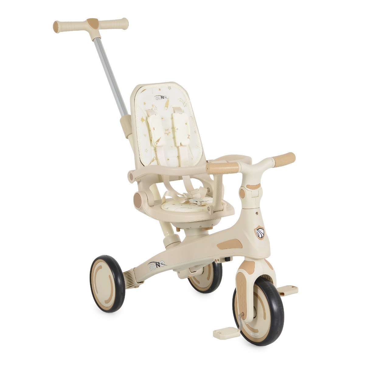 Byox Juno Beige 1-5 jaar Driewieler met Duwstang