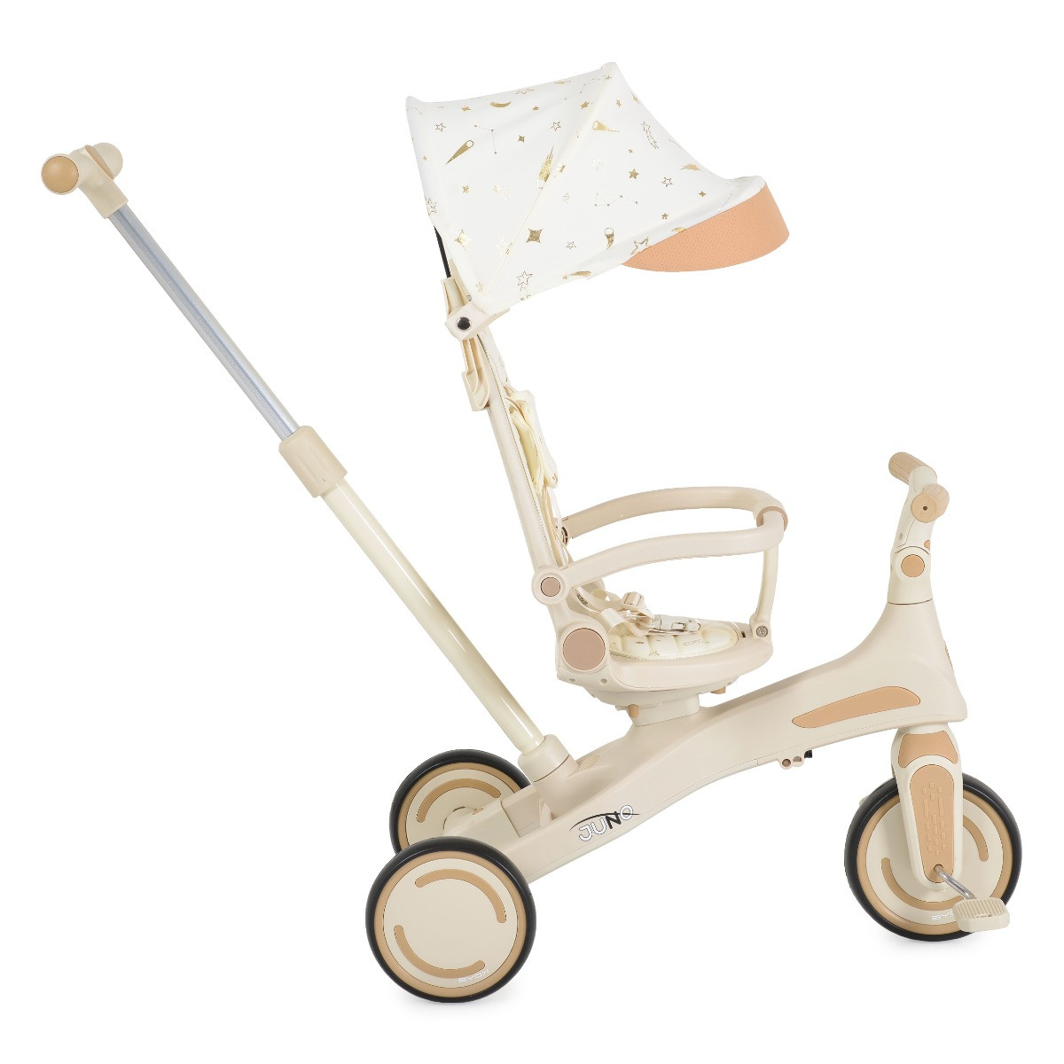 Byox Juno Beige 1-5 jaar Driewieler met Duwstang