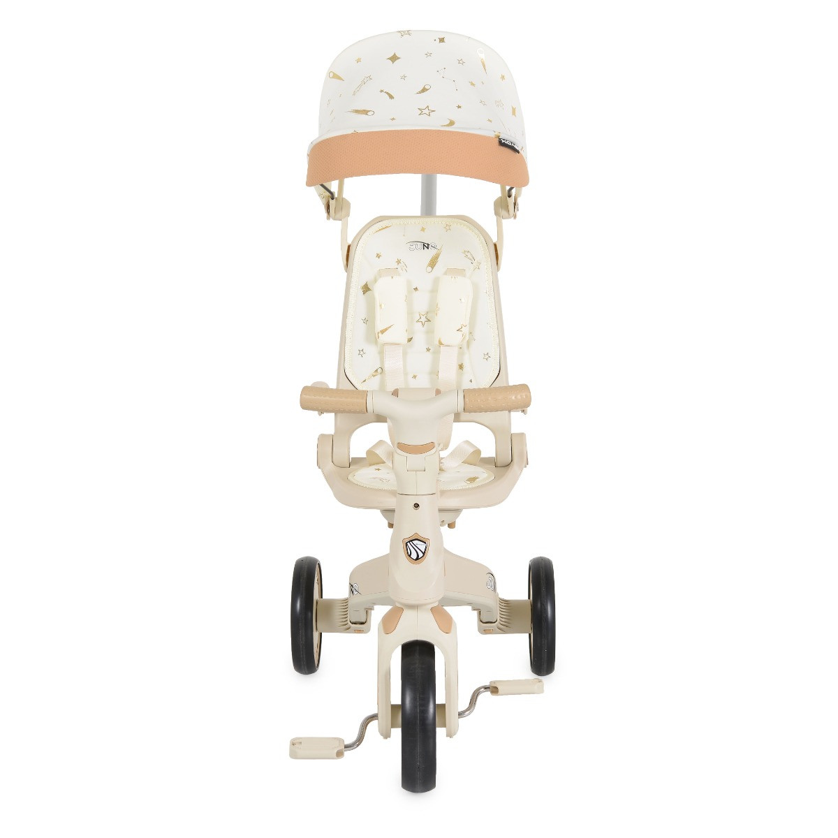 Byox Juno Beige 1-5 jaar Driewieler met Duwstang