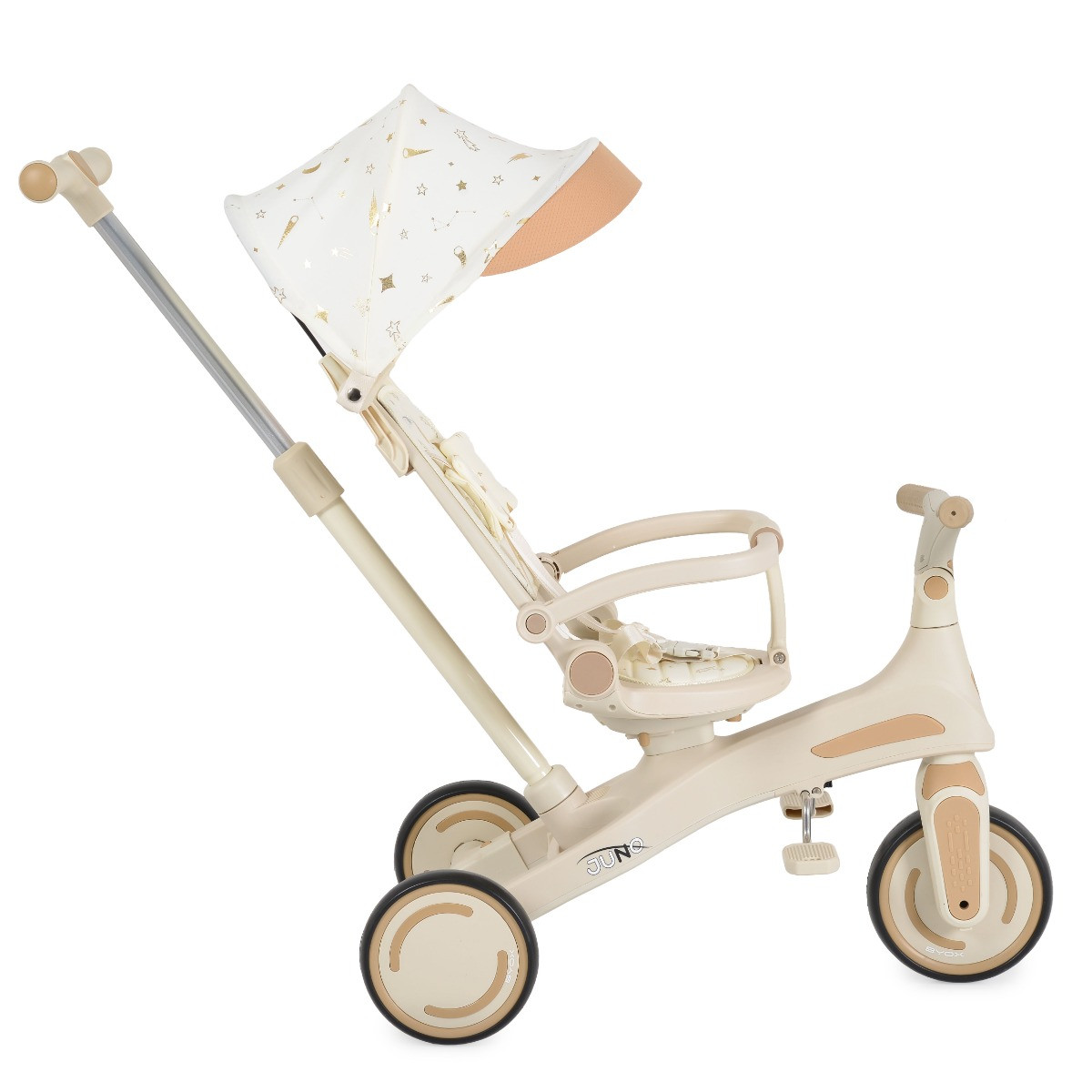 Byox Juno Beige 1-5 jaar Driewieler met Duwstang