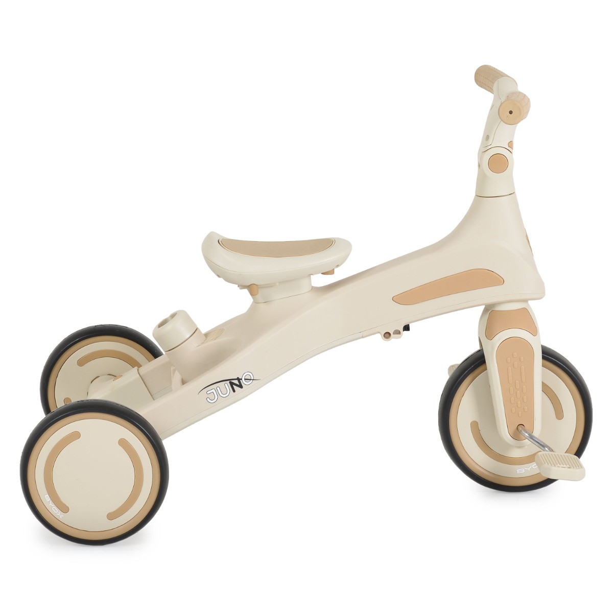 Byox Juno Beige 1-5 jaar Driewieler met Duwstang