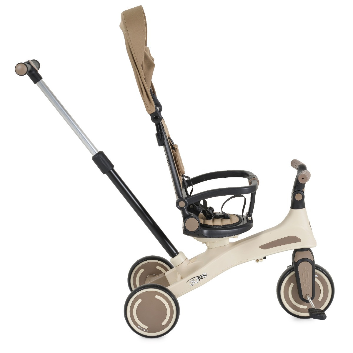 Byox Juno Brown 1-5 jaar Driewieler met Duwstang